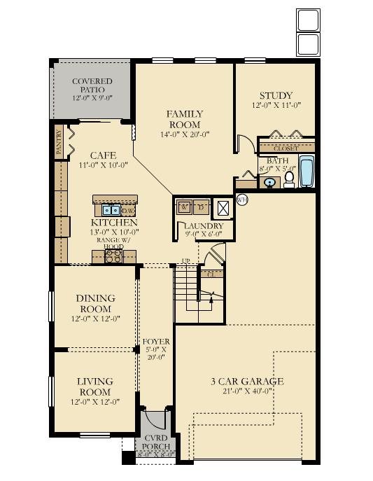 Monte Carlo Floor Plan in Bella Vida, Cape Coral by Lennar, 3,231 Square Feet, 5 Bedrooms, 3 Baths, 2 Car Garage, 2 Stories Single Family Home